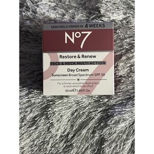 No7 Restore & Renew Face & Neck Multi Action Day Cream SPF 30 50ml 1.69oz